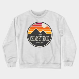 Visiting NC Mountain Cities Chimney Rock, NC Sunset Crewneck Sweatshirt